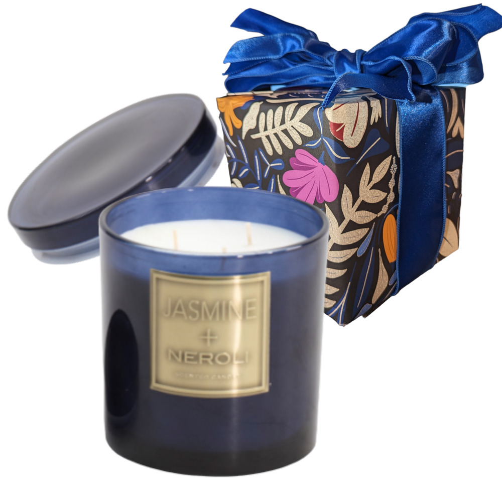 Jasmine + Neroli Triple Wick Candle - Gift Wrapped!
